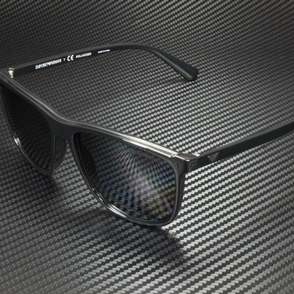 Emporio Armani Men's Black And Grey Sunglasses!